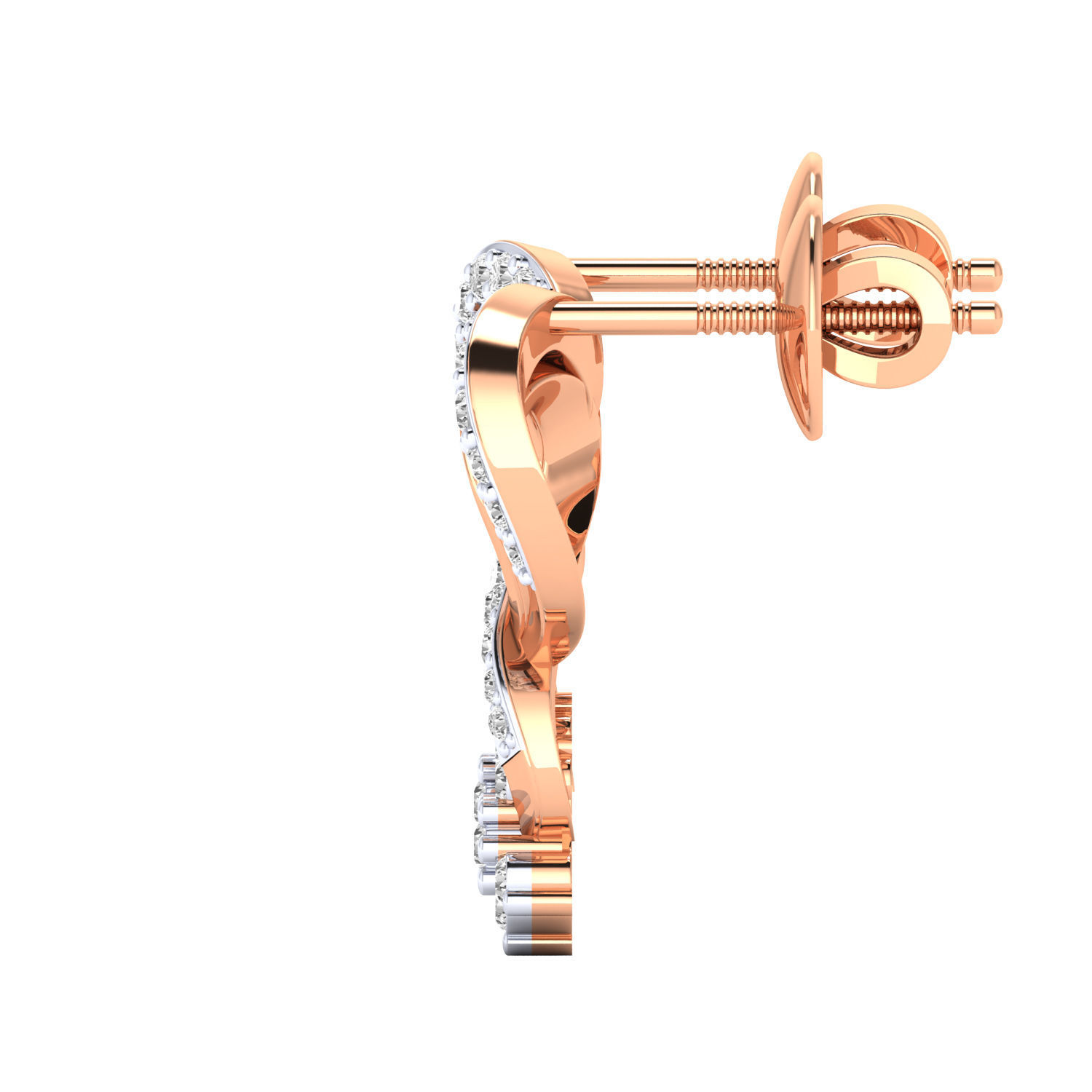 Women earrings 3dm render detail 3D print model 3D print model_3