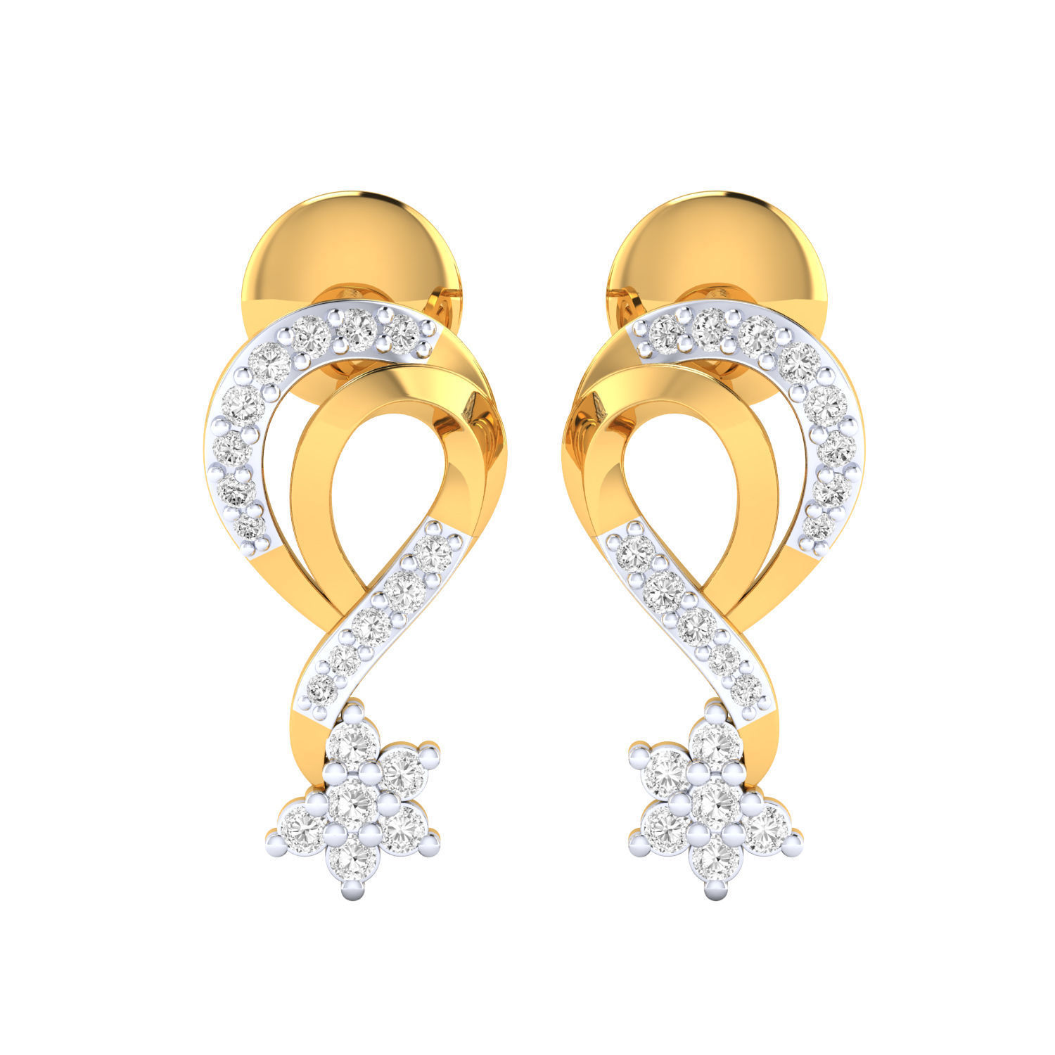 Women earrings 3dm render detail 3D print model 3D print model_11