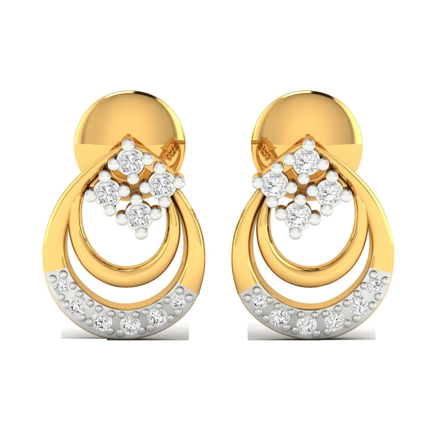 Women earrings 3dm render detail 3D print model 3D print model_12