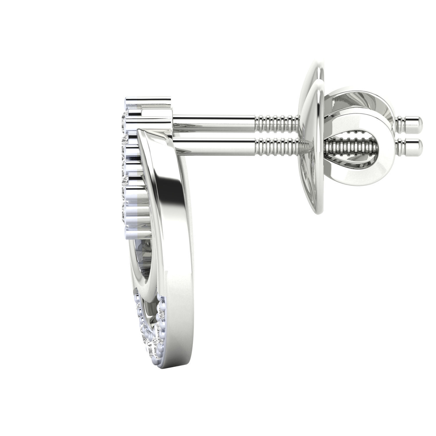 Women earrings 3dm render detail 3D print model 3D print model_9