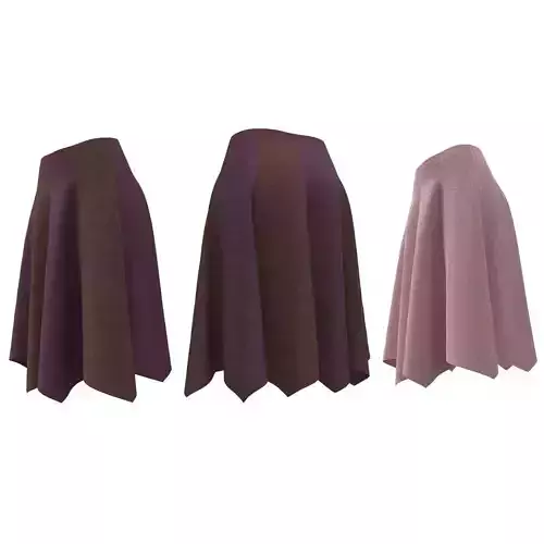 Skirts Handkerchief Paneled 3D model