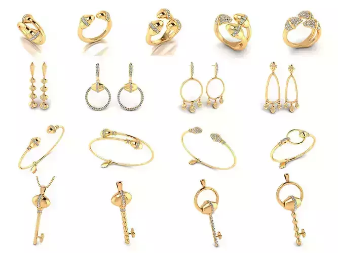 Women Tazzarine Collection 17 Models - 3dm stl - Print 3D