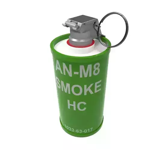 AN-M8-HC SMOKE GRENADE 3D print model