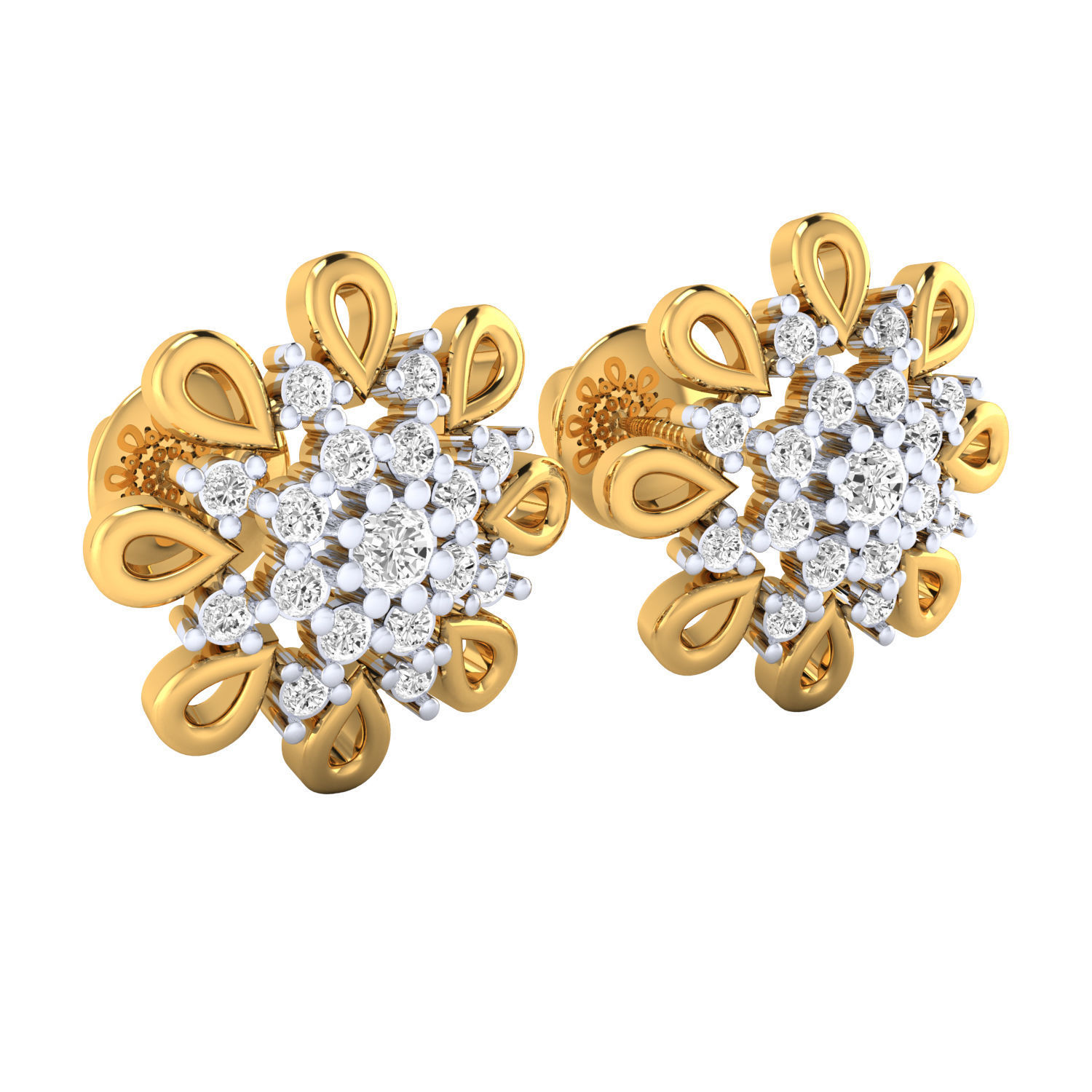 Women earrings 3dm render detail 3D print model 3D print model_4