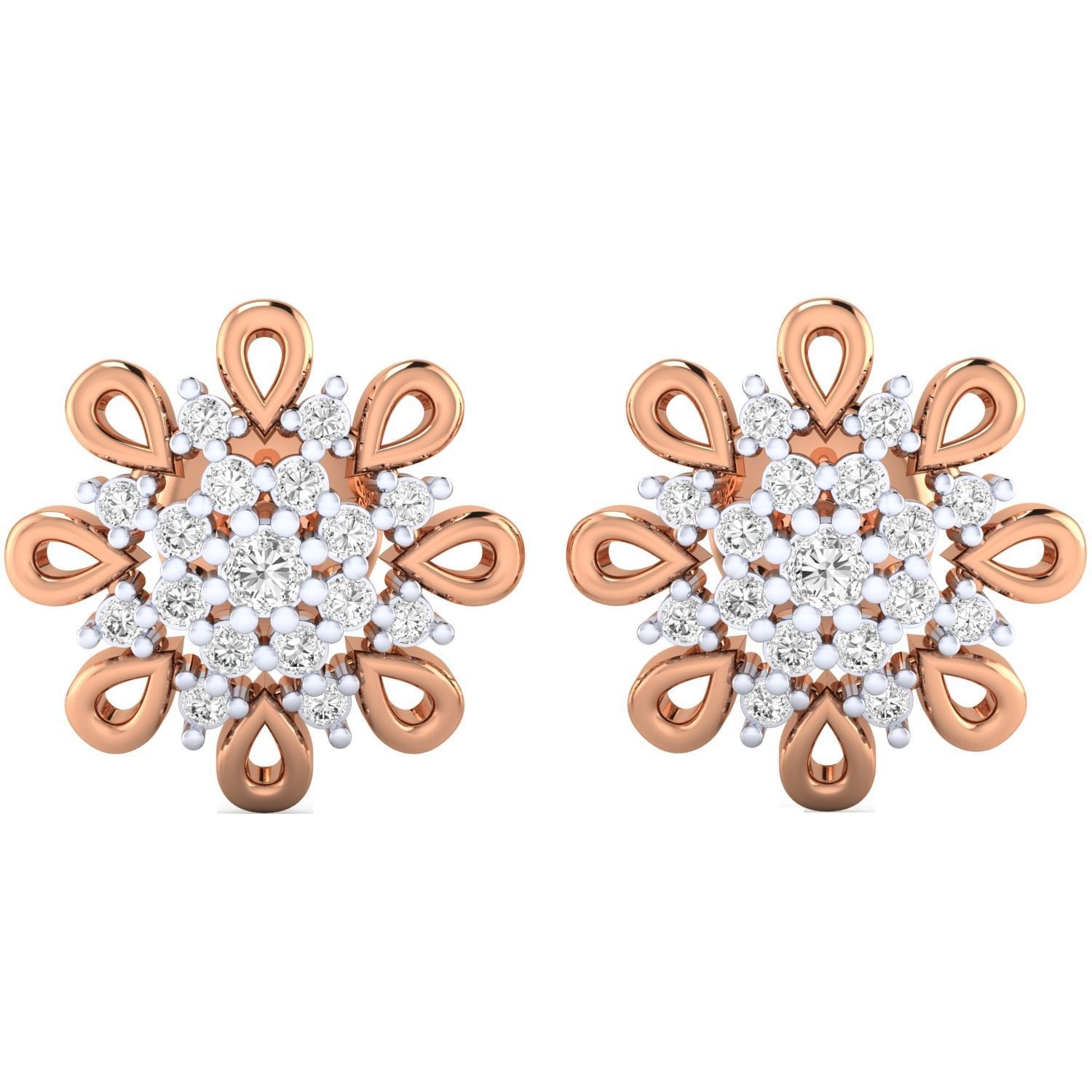 Women earrings 3dm render detail 3D print model 3D print model_12