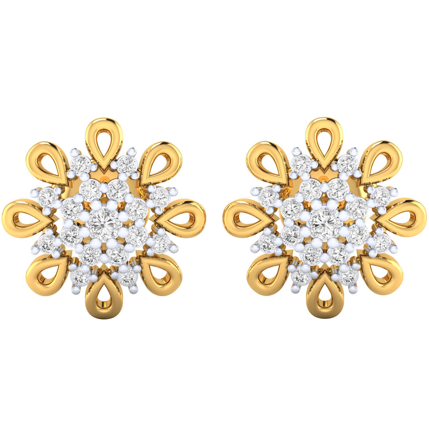 Women earrings 3dm render detail 3D print model 3D print model_1