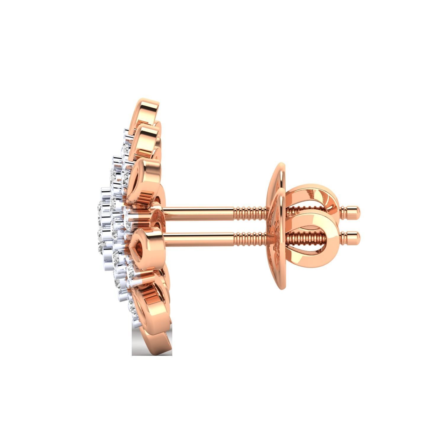 Women earrings 3dm render detail 3D print model 3D print model_6