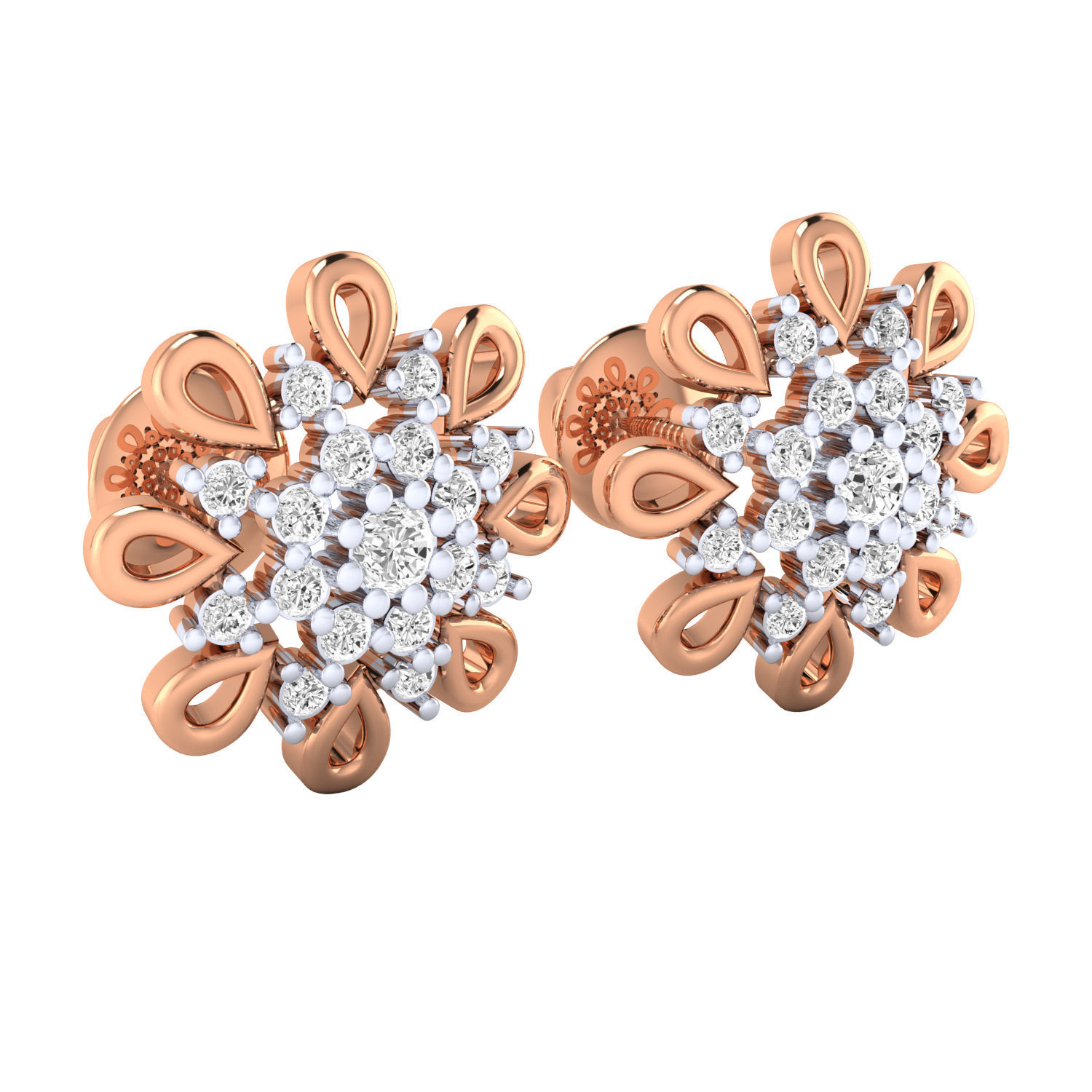 Women earrings 3dm render detail 3D print model 3D print model_2