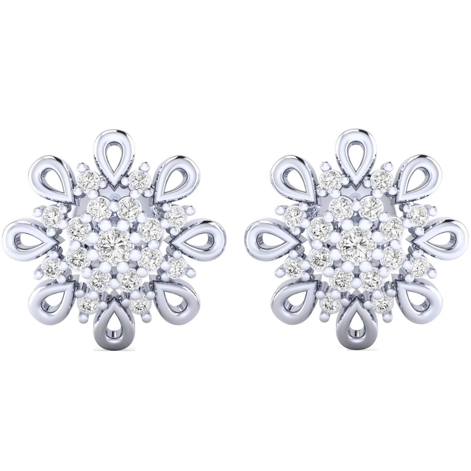 Women earrings 3dm render detail 3D print model 3D print model_14