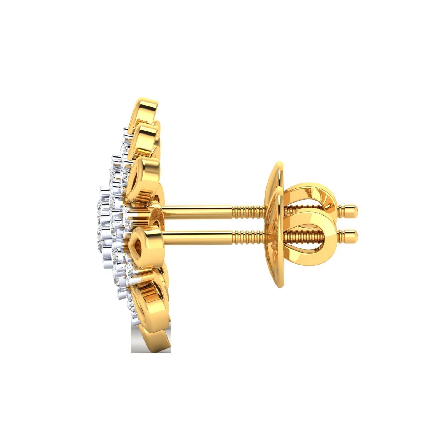 Women earrings 3dm render detail 3D print model 3D print model_10