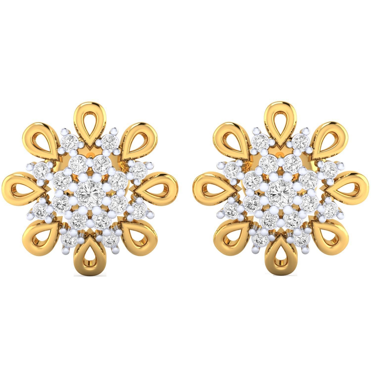 Women earrings 3dm render detail 3D print model 3D print model_15