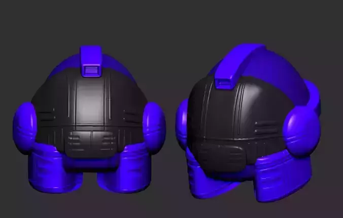 helmet high poly sculpt 3d printable ver 7 3D model