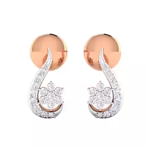 Women earrings 3dm render detail 3D print model