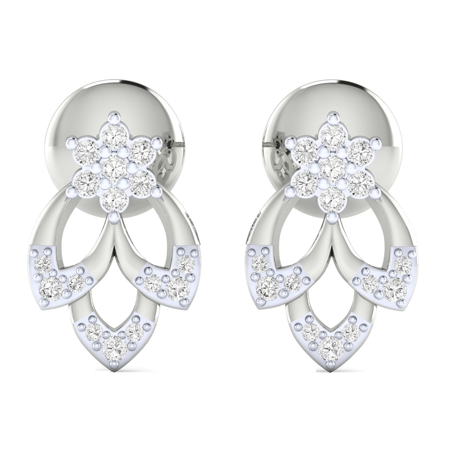 Women earrings 3dm render detail 3D print model 3D print model_27