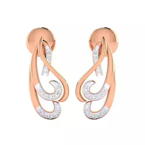 Women earrings 3dm render detail 3D print model