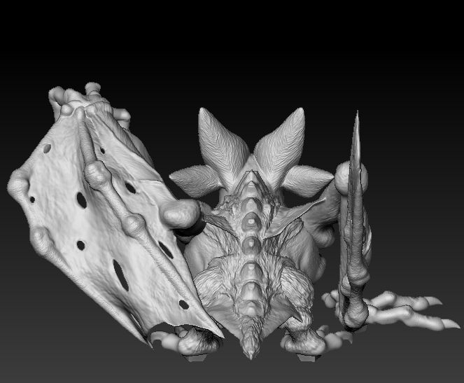 Camazotz coin with skull 3D print model_13