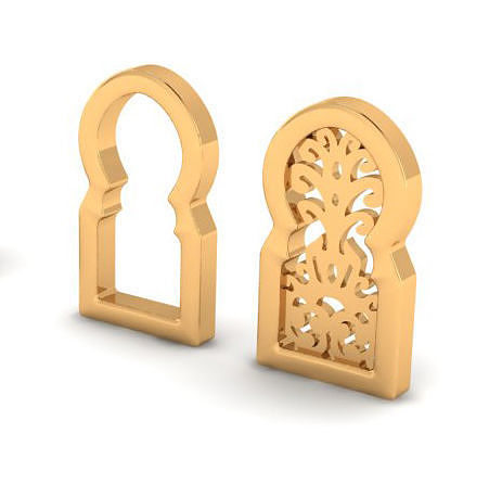 Mosque muslim Pendant - 3dm stl 3D print model