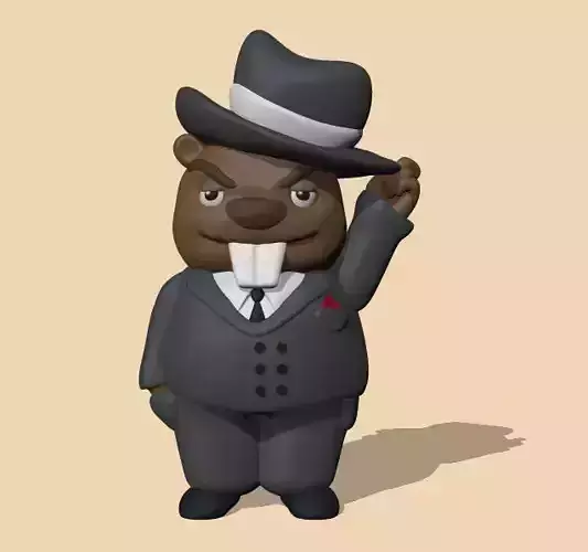 Cute Beaver gangster 