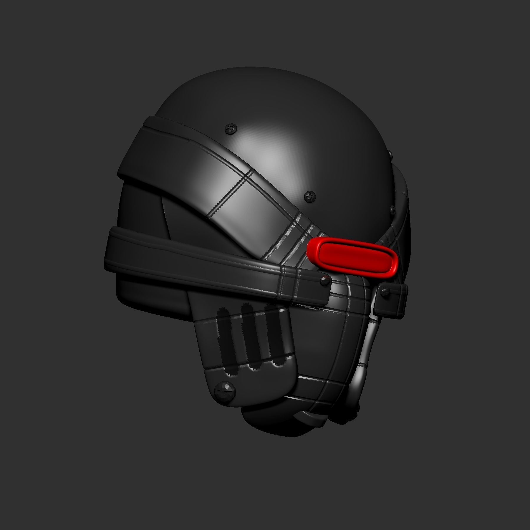 helmet high poly sculpt 3d printable ver 7 3D model 3D model_5