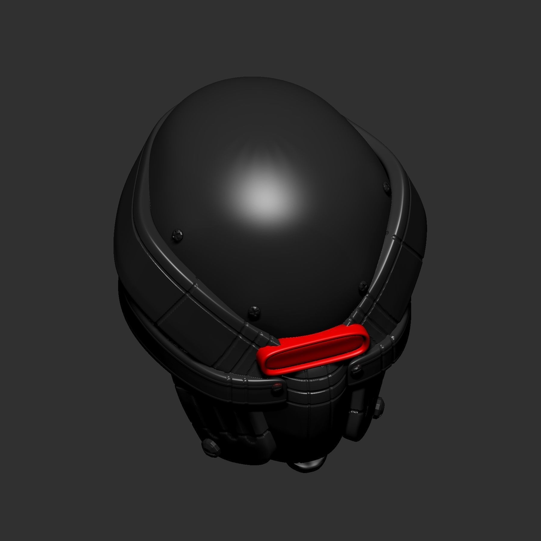 helmet high poly sculpt 3d printable ver 7 3D model 3D model_4