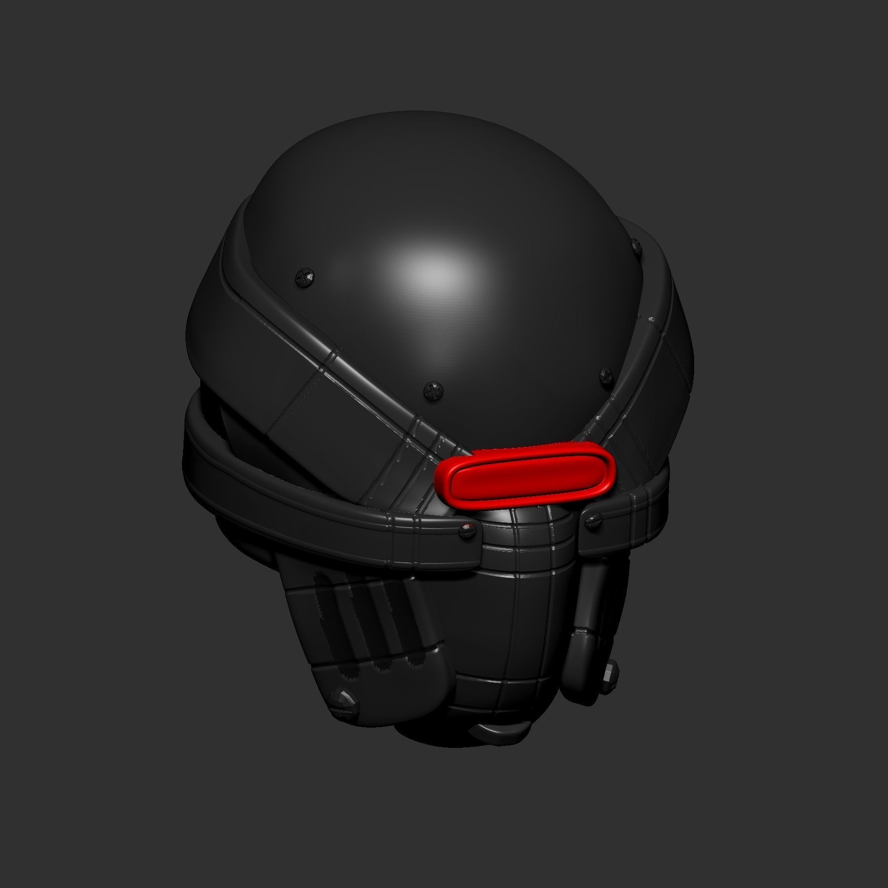 helmet high poly sculpt 3d printable ver 7 3D model 3D model_3