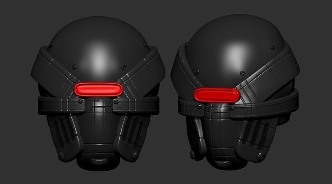 helmet high poly sculpt 3d printable ver 7 3D model 3D model