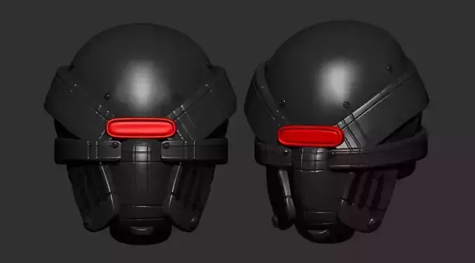 helmet high poly sculpt 3d printable ver 7 3D model 3D model