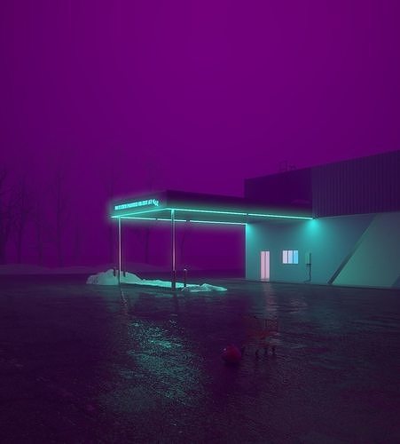  3d fog scene 3D model