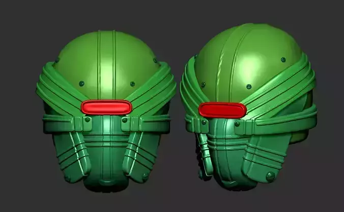 helmet high poly sculpt 3d printable 