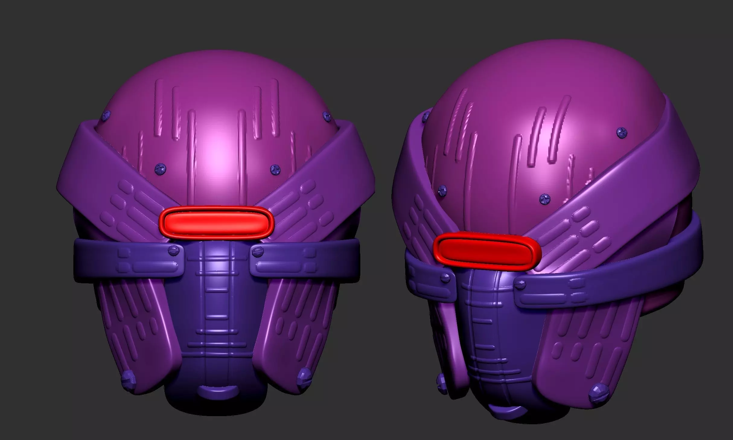 helmet high poly sculpt 3d printable 3D model_0