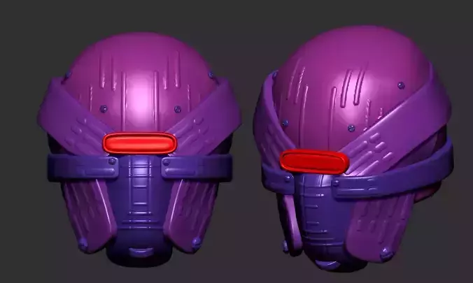 helmet high poly sculpt 3d printable