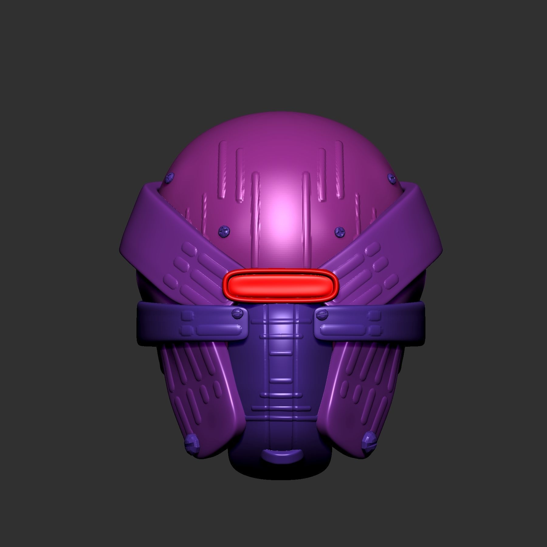 helmet high poly sculpt 3d printable 3D model_1