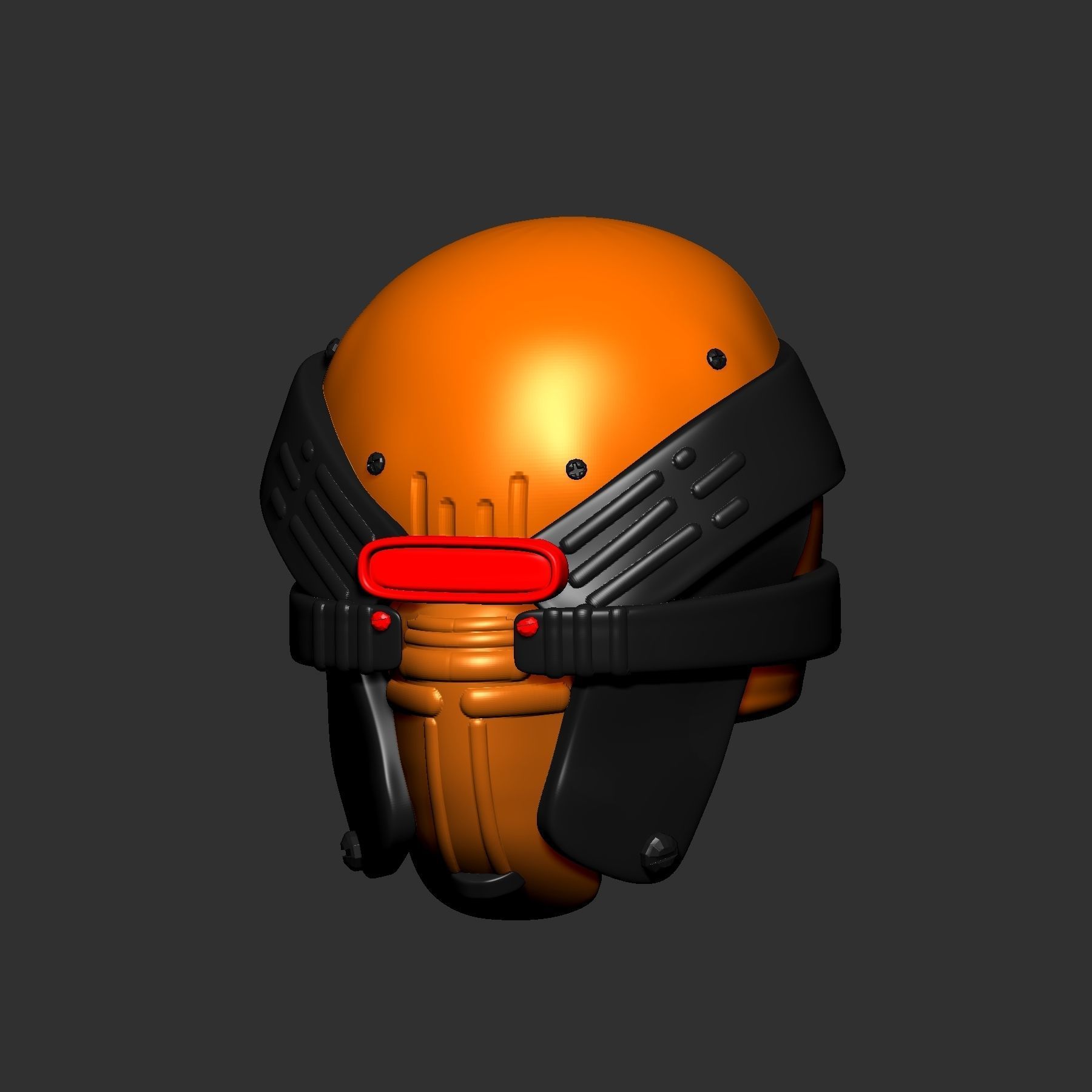 helmet high poly sculpt 3d printable 3D model_2