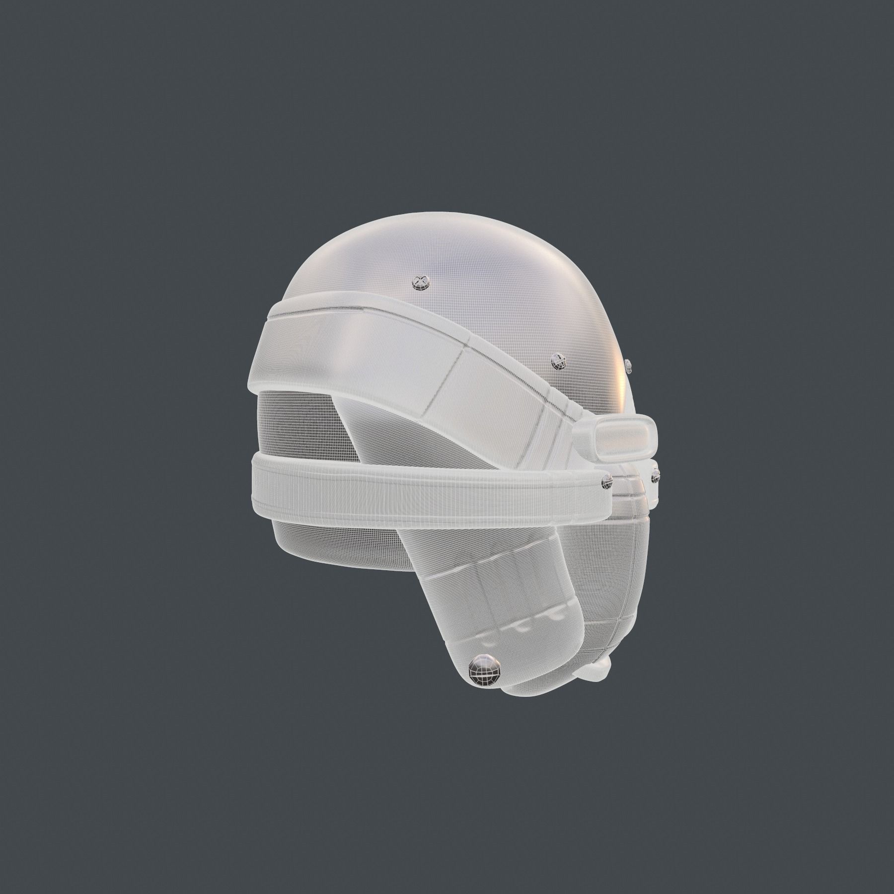 helmet high poly sculpt 3d printable 3D model_7
