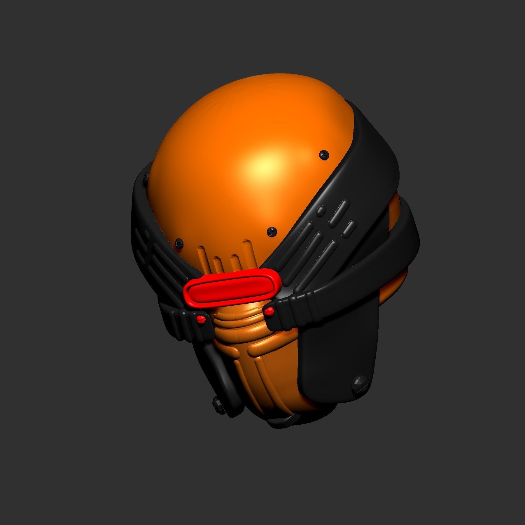 helmet high poly sculpt 3d printable 3D model_5