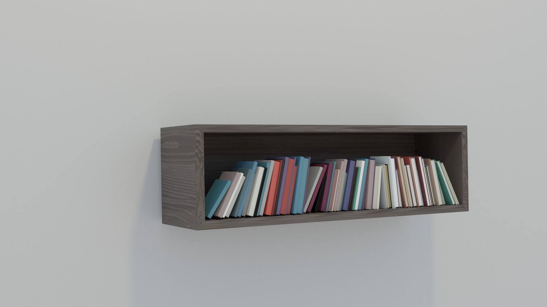Book shelve 3D model_1