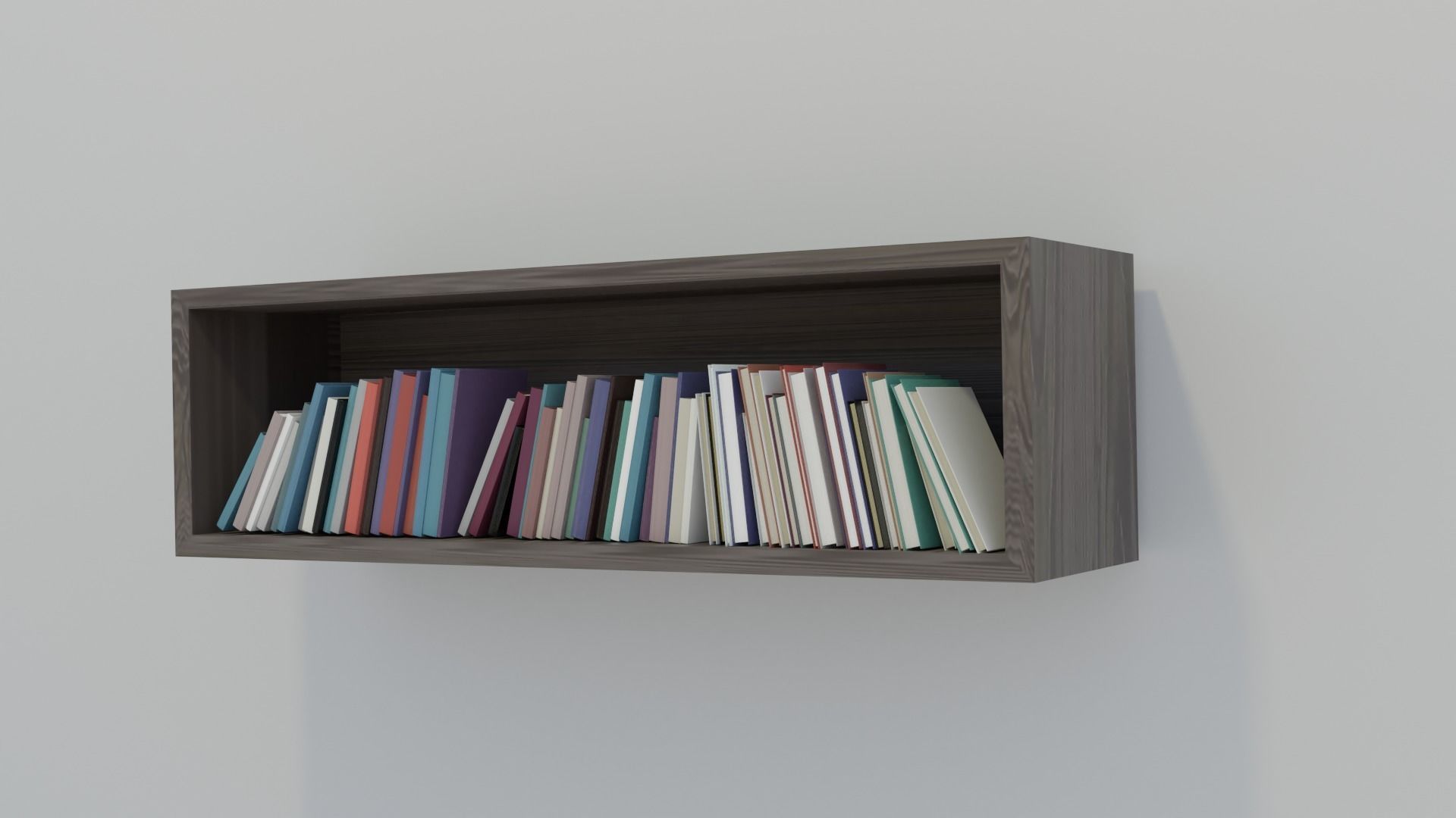 Book shelve 3D model_2