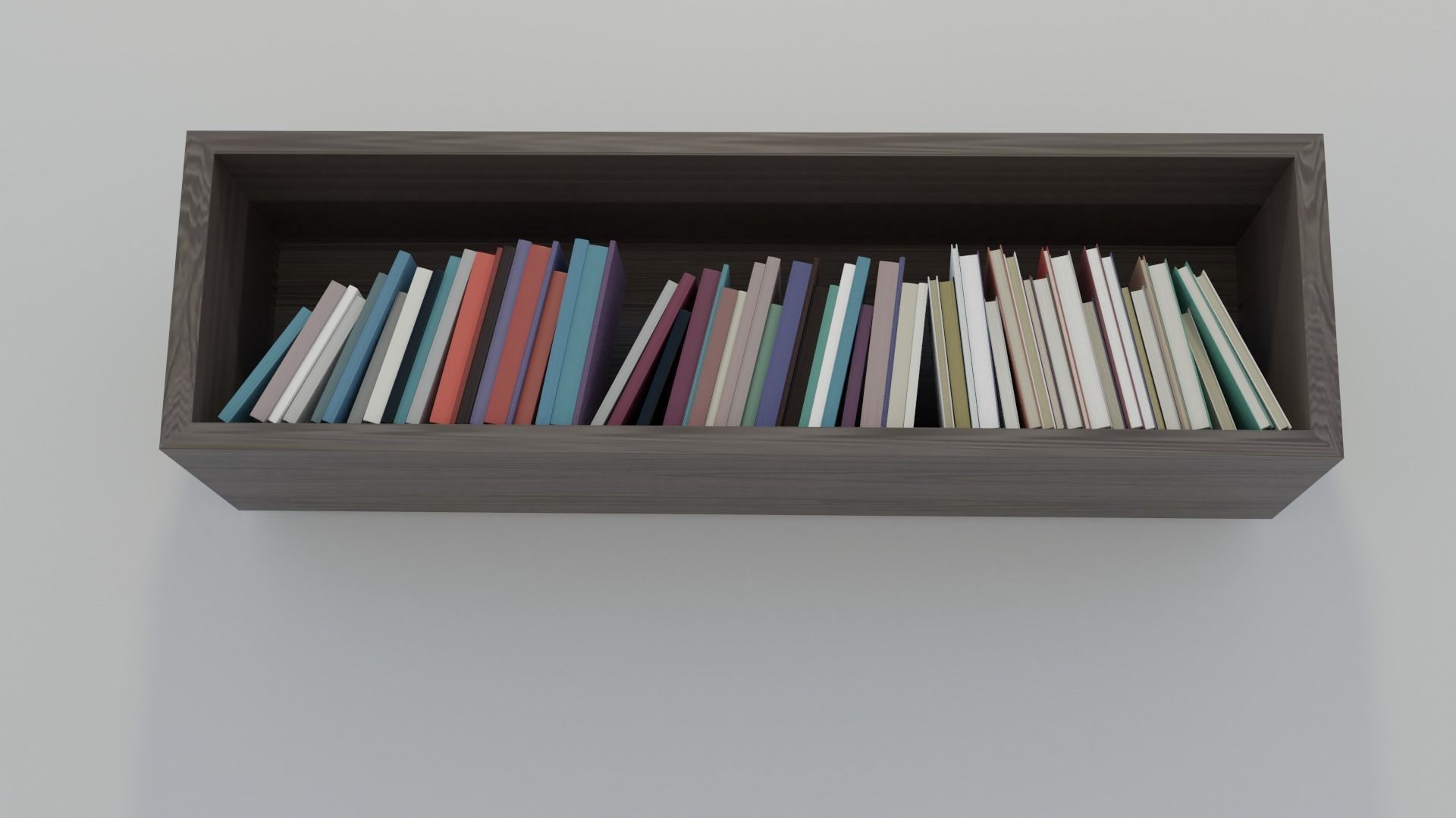 Book shelve 3D model_4