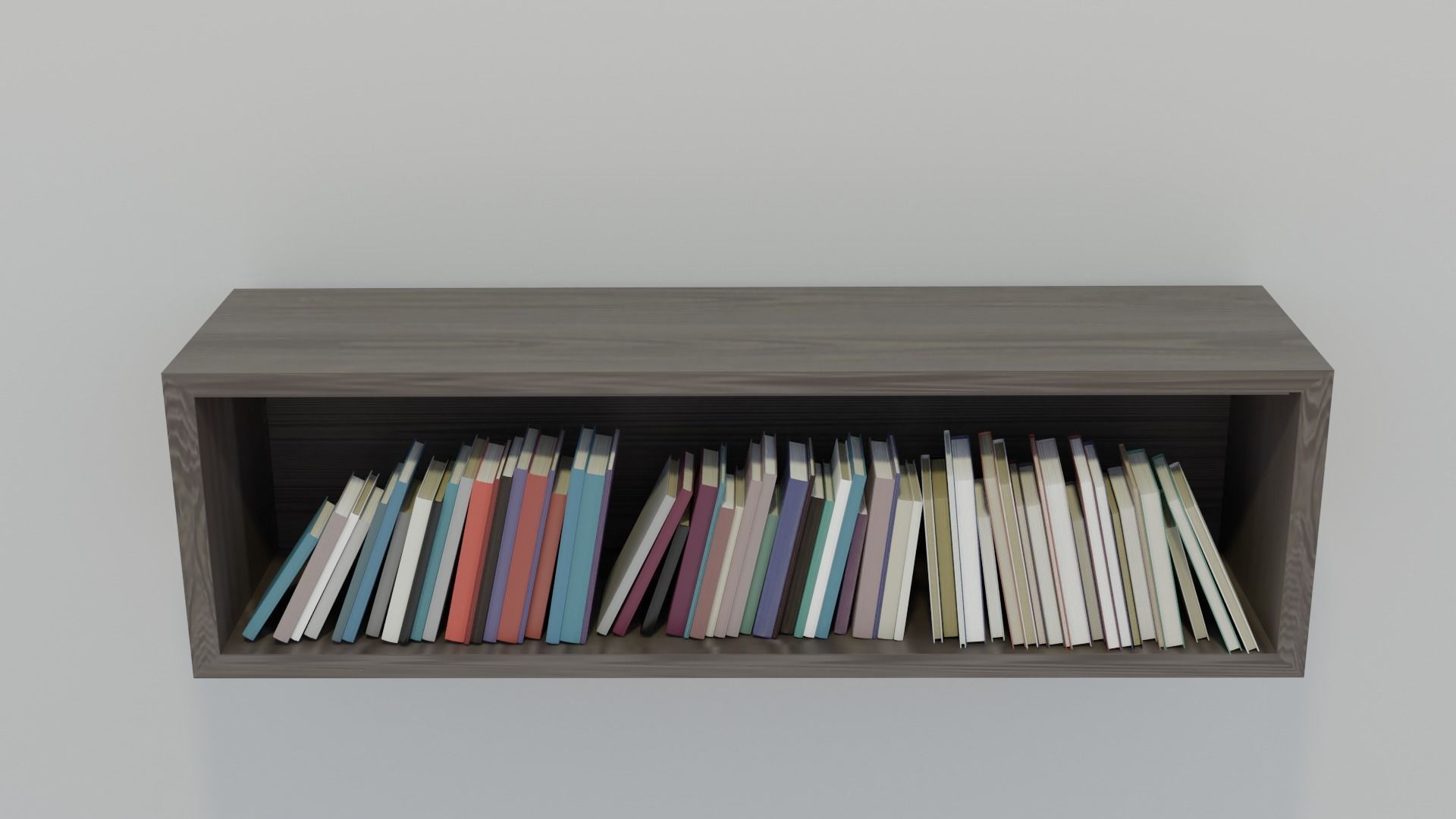 Book shelve 3D model_3