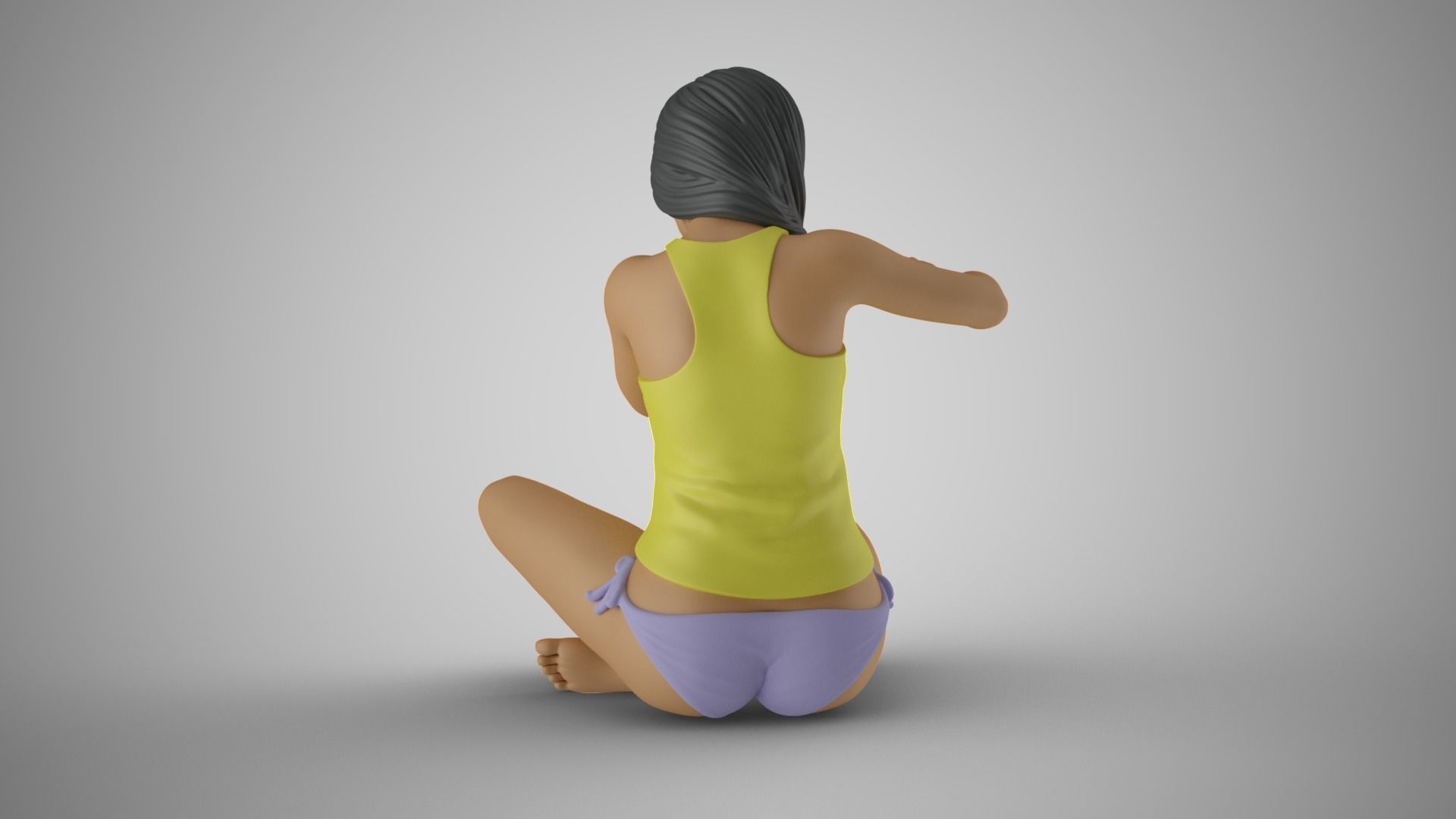 Woman Taking Selfie 3D print model_7