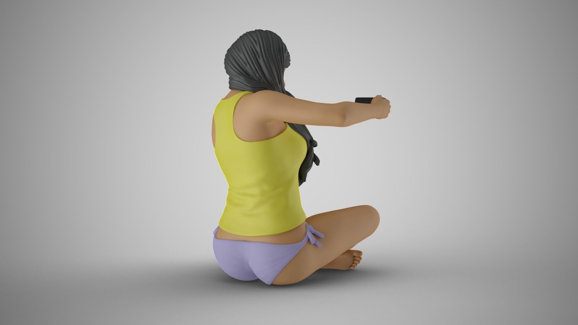 Woman Taking Selfie 3D print model_8