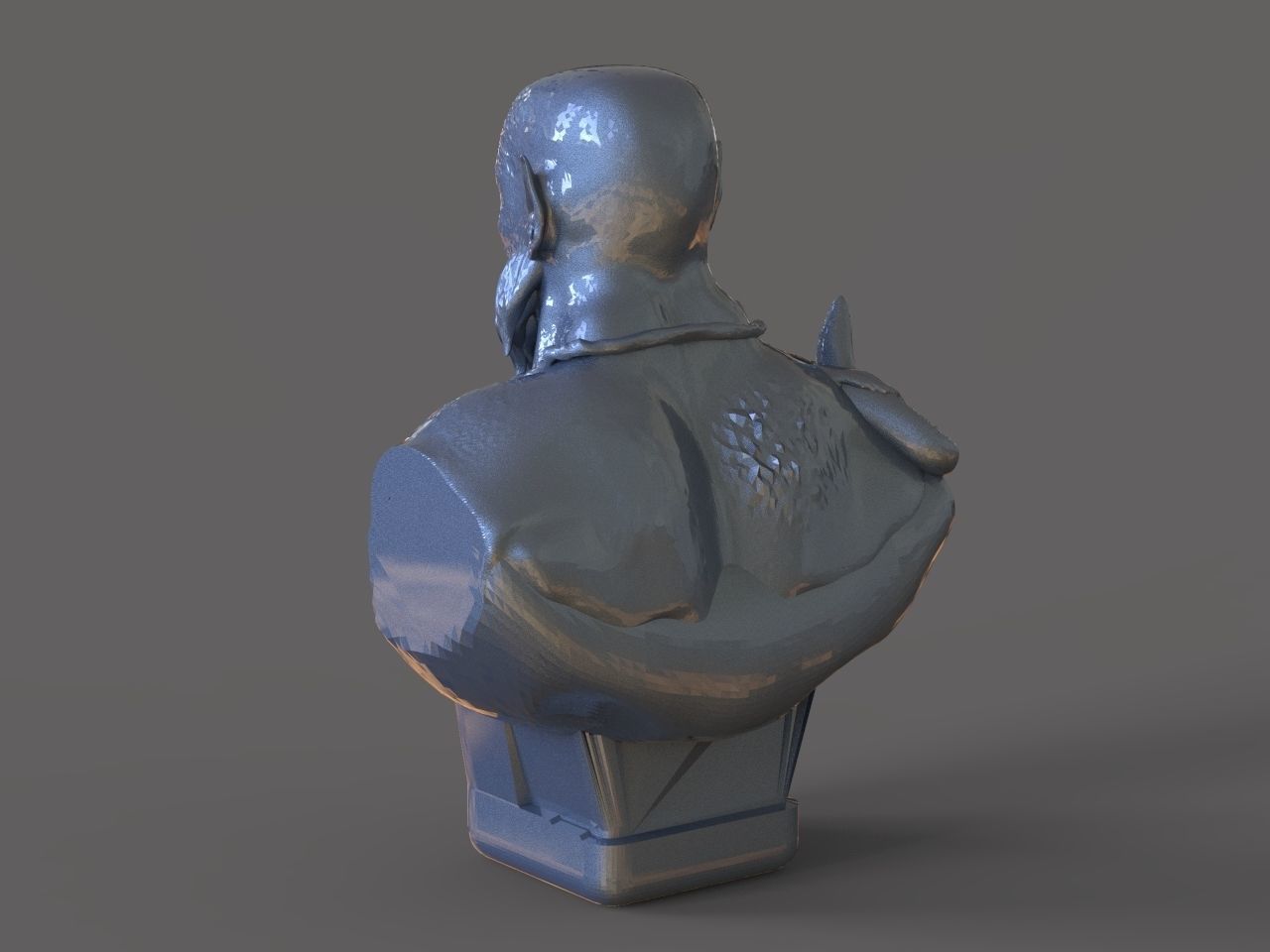 Warcrafts Orc Bust 3D print model_3