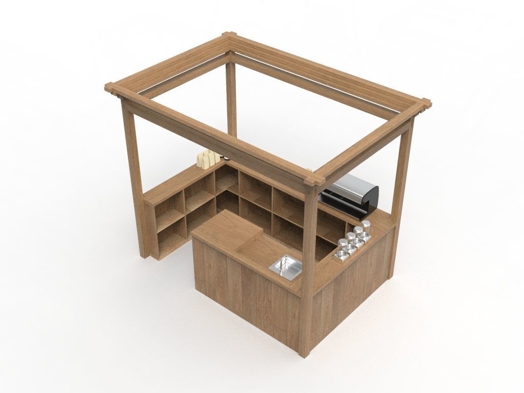 Coffee Booth 2 3D model_6