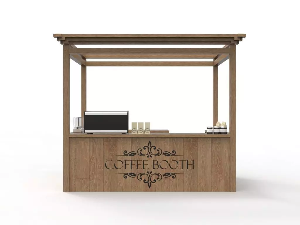 Coffee Booth 2 3D model_0