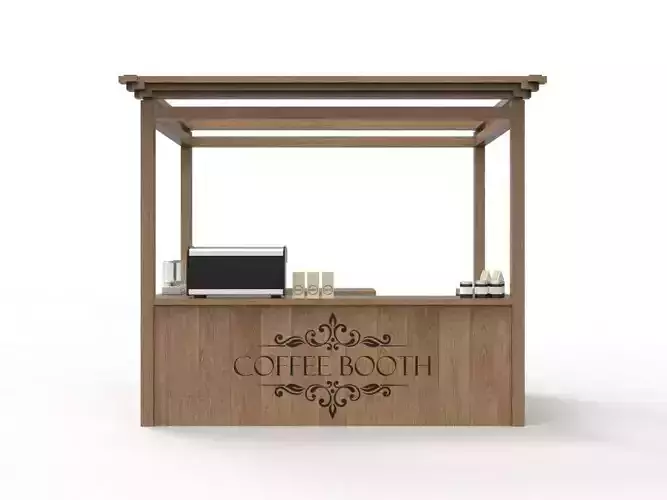 Coffee Booth 2 3D model