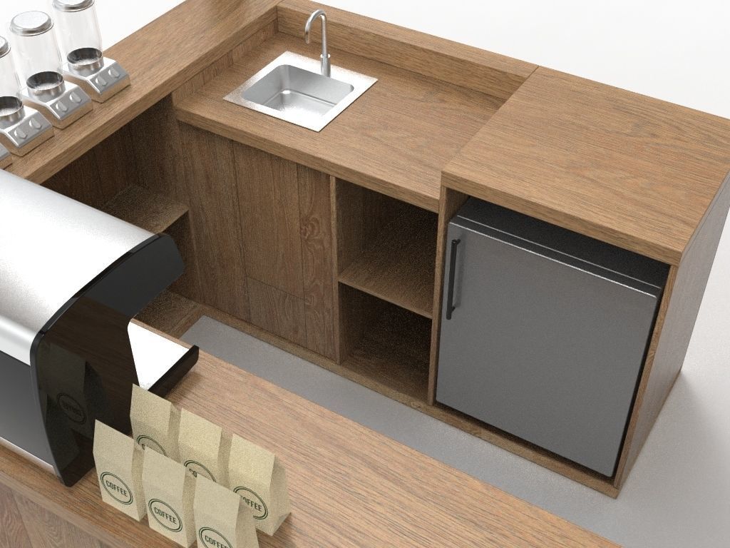 Coffee Booth 2 3D model_8