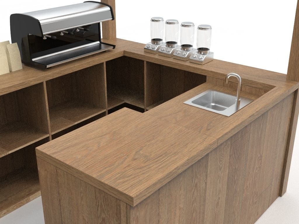 Coffee Booth 2 3D model_9