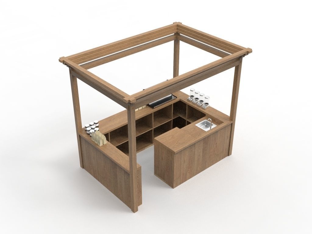 Coffee Booth 2 3D model_5