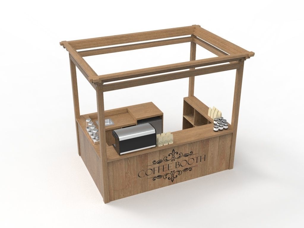 Coffee Booth 2 3D model_3