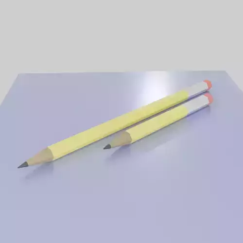 Pencils two on table